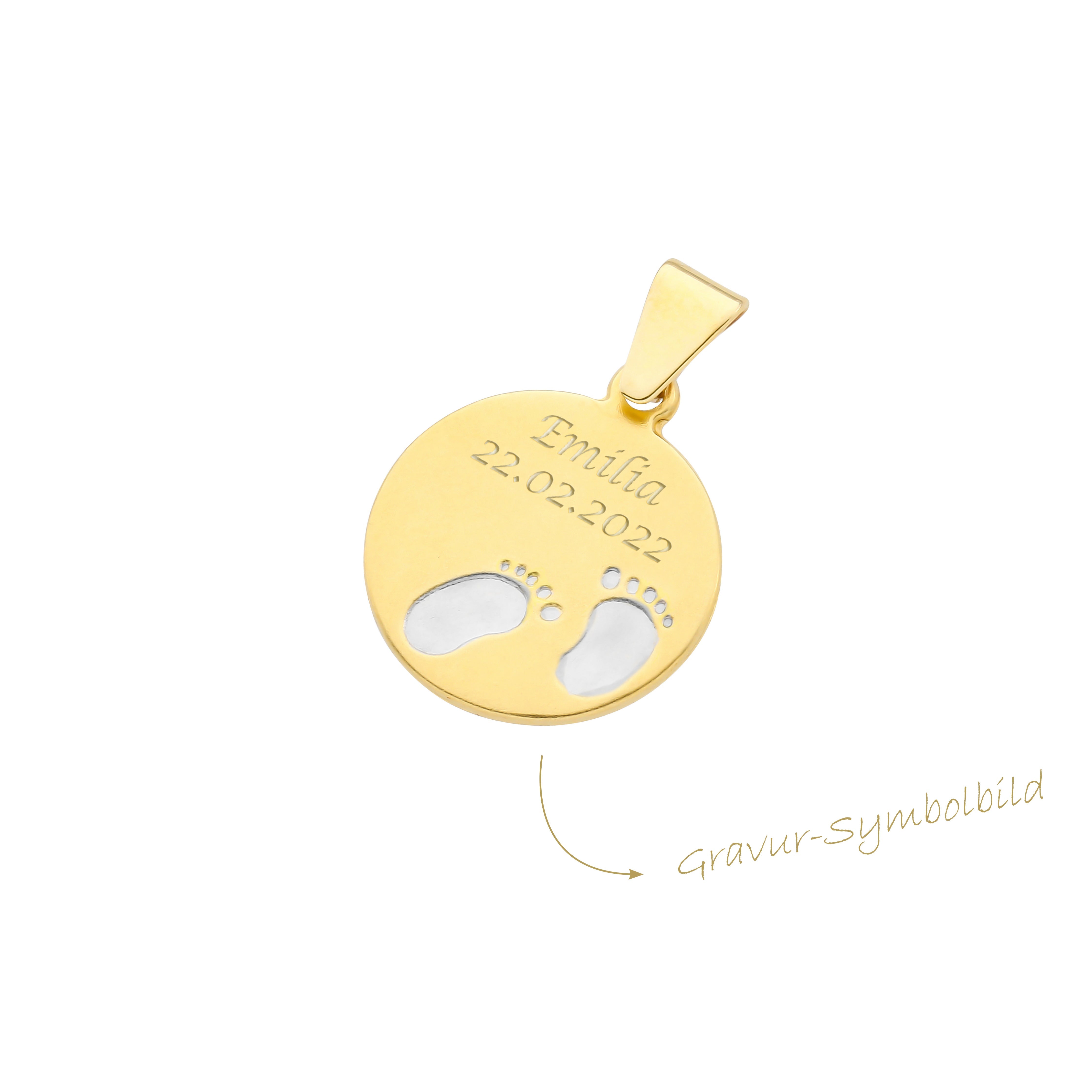 Gravurplatte Babyfüße