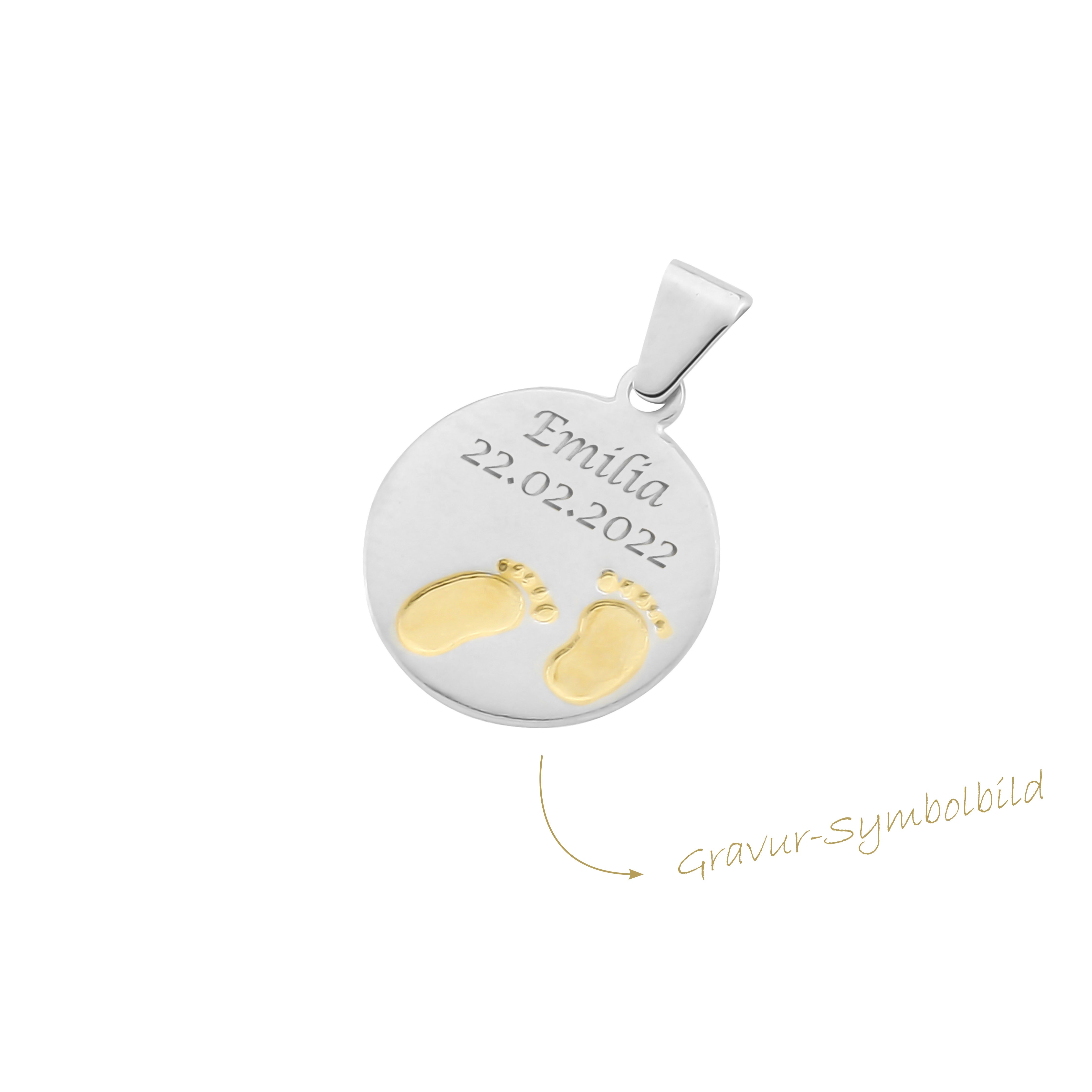 Gravurplatte Babyfüße